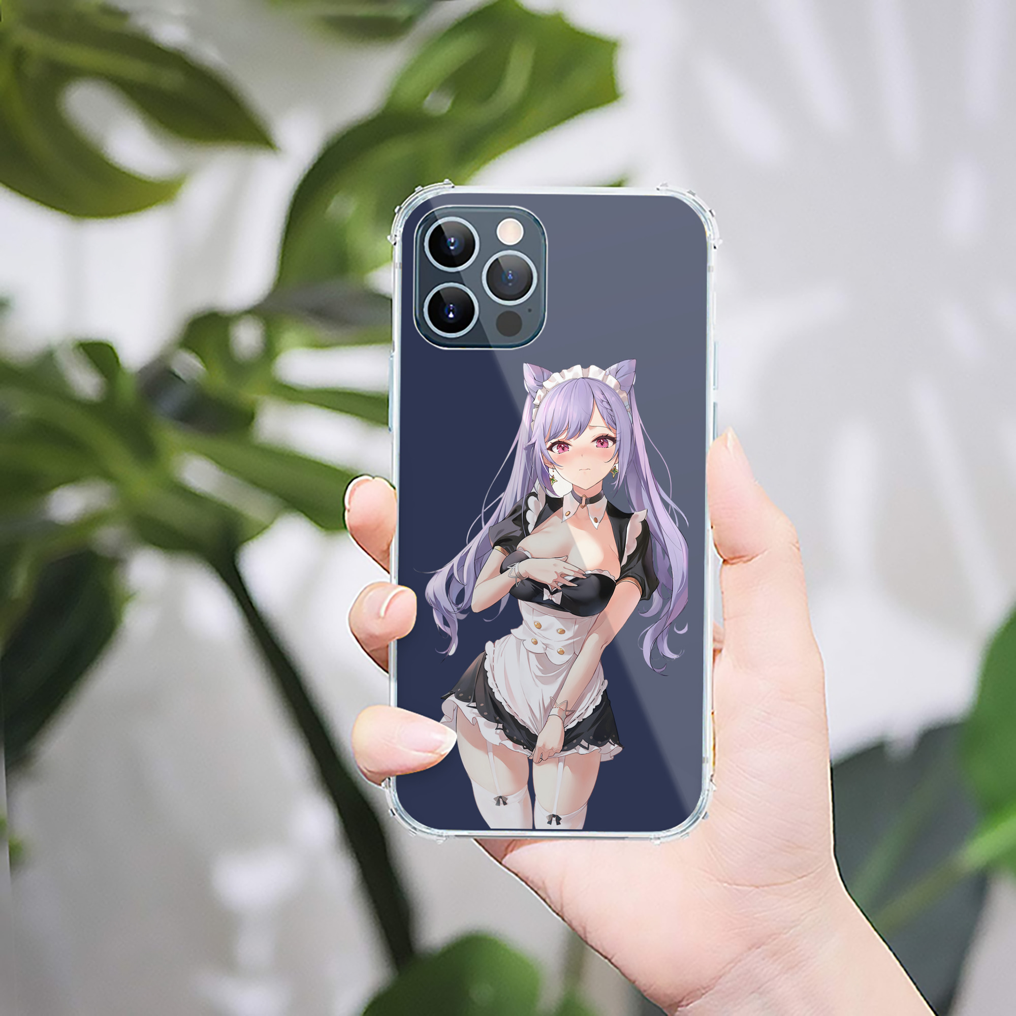 げんし神 刻晴 こくせい genshin Kokusei 【iPhone 12シリーズ対応】透明スマホケース（クリアソフトケース）